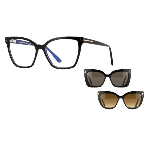 Tom Ford 5641B 005 - Oculos Blue Block com 2 Clip On