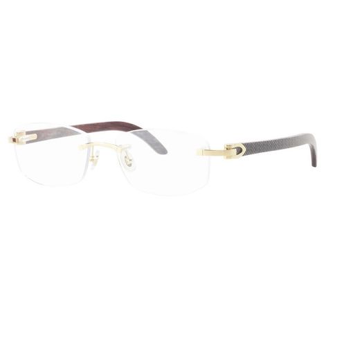 Cartier 8101197 VENEZIA BLUE WOOD MAR - Oculos de Grau